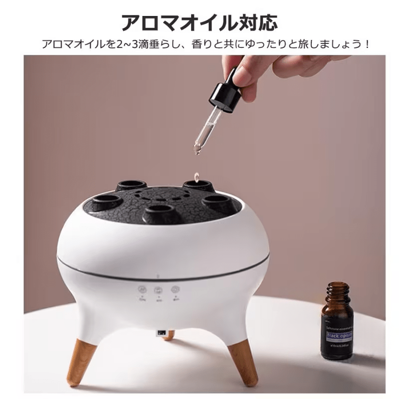 クラゲ型超音波アロマ加湿器｜アロマオイル・リモコン付