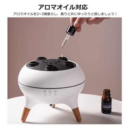 クラゲ型超音波アロマ加湿器｜アロマオイル・リモコン付