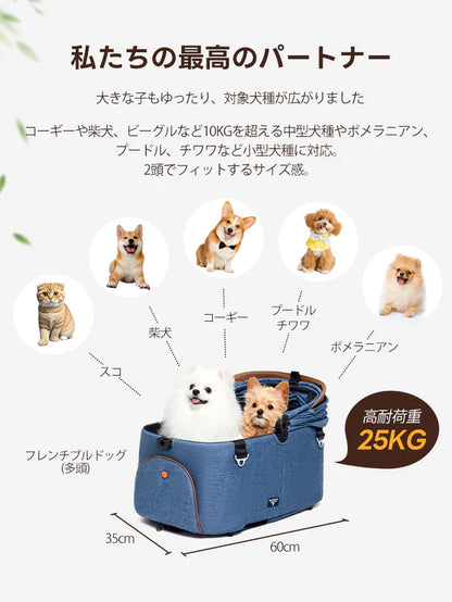 折りたたみ式ペット用ベビーカー
